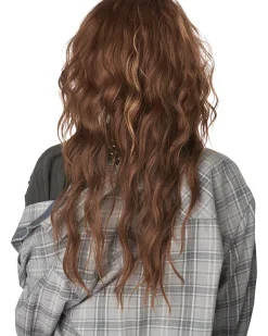California Costumes 90S Grunge Rocker Long Brown Wig></noscript> Halloween Wigs