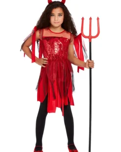 Smiffys Sequin Devil Girls Costume></noscript>Kids Kids Costumes