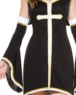 Music Legs Sinfully Hot Nun Womens Costume></noscript>Women Women's Costumes