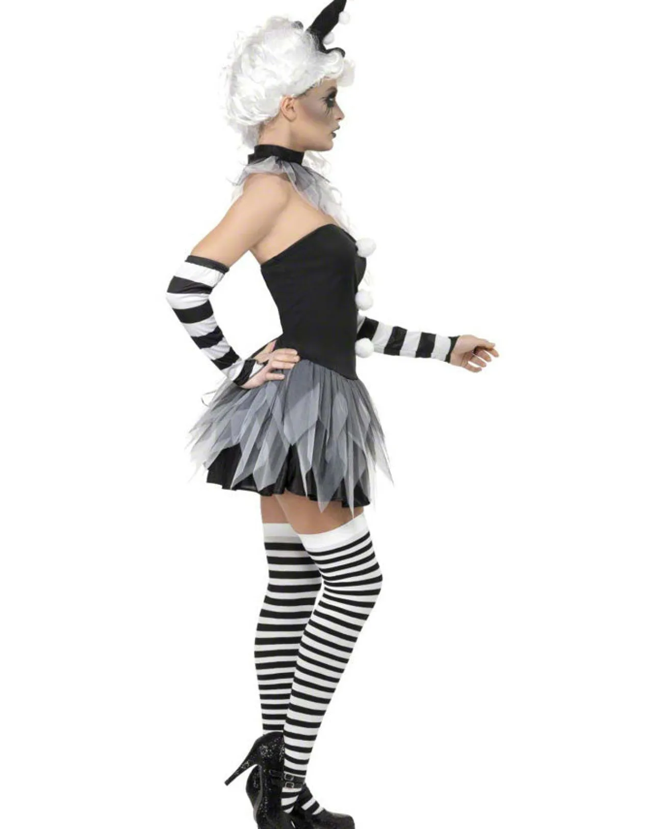 Smiffys Sinister Pierrot Womens Costume>Women Women's Costumes