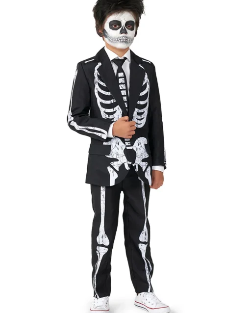 Opposuits Skeleton Grunge Boys Suitmeister>Kids Kids Costumes