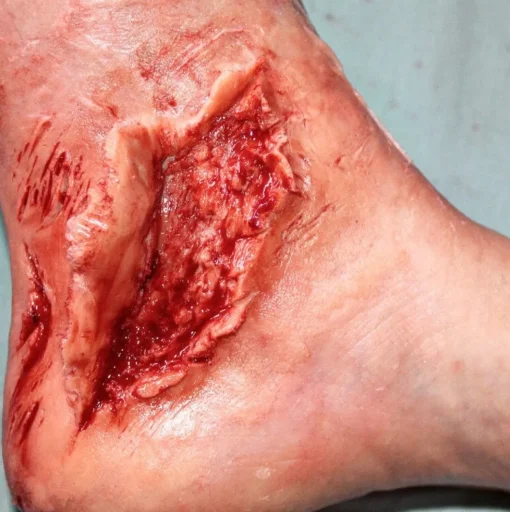 ForensicFX Studios Skin Peeling Back Wound Prosthetic> Halloween Accessories