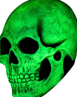 Ghoulish Productions Skull Glow In The Dark Mask></noscript> Halloween Masks