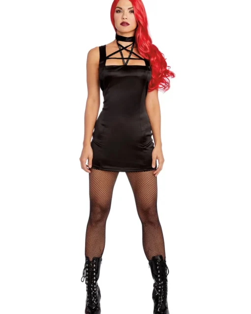 Dreamgirl International Sleek Pentagram Dress Womens Costume>Women Women's Costumes