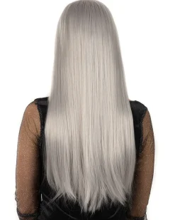 * Spirit Deluxe Grey Long Wig></noscript> Halloween Accessories