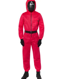 Amscan AU Squid Game Guard Deluxe Adult Costume></noscript>Men Men's Costumes