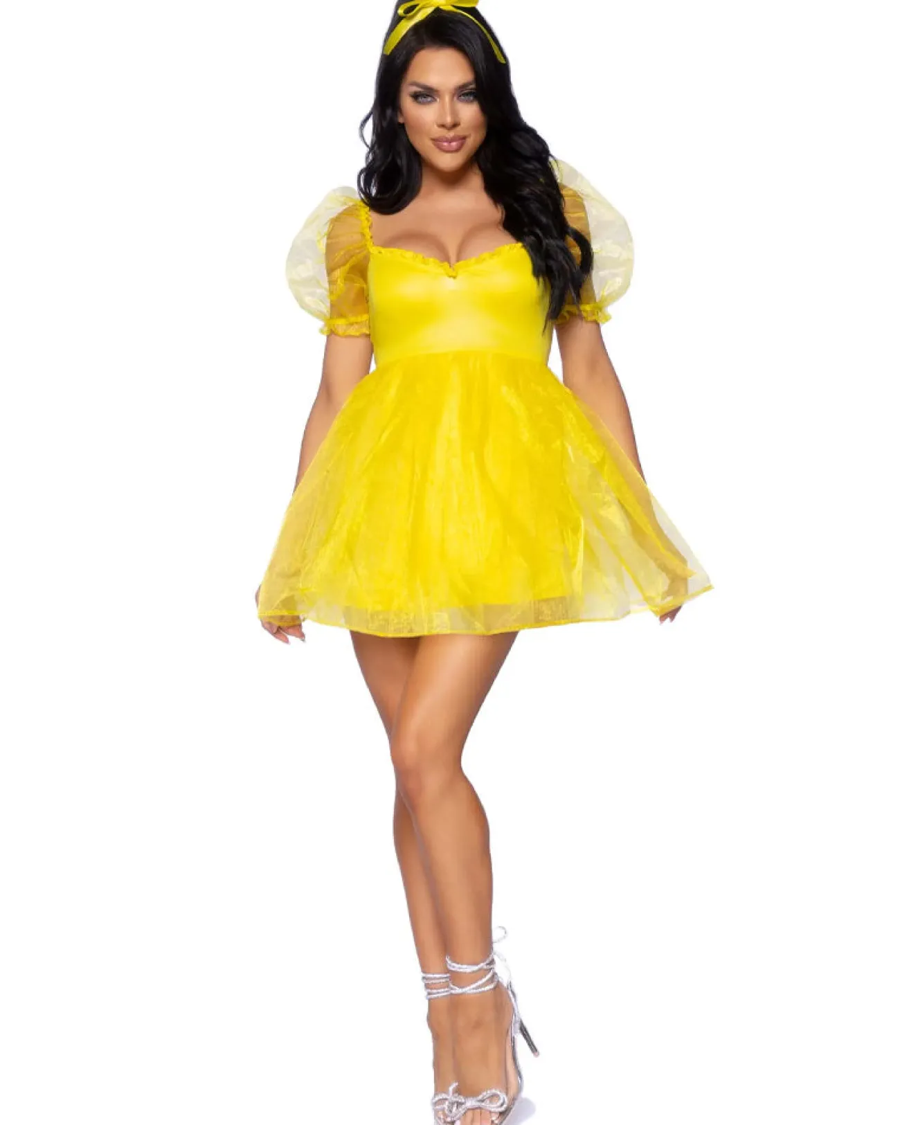 Leg Avenue Sweetheart Babydoll Yellow Womens Costume>Women Women's Costumes