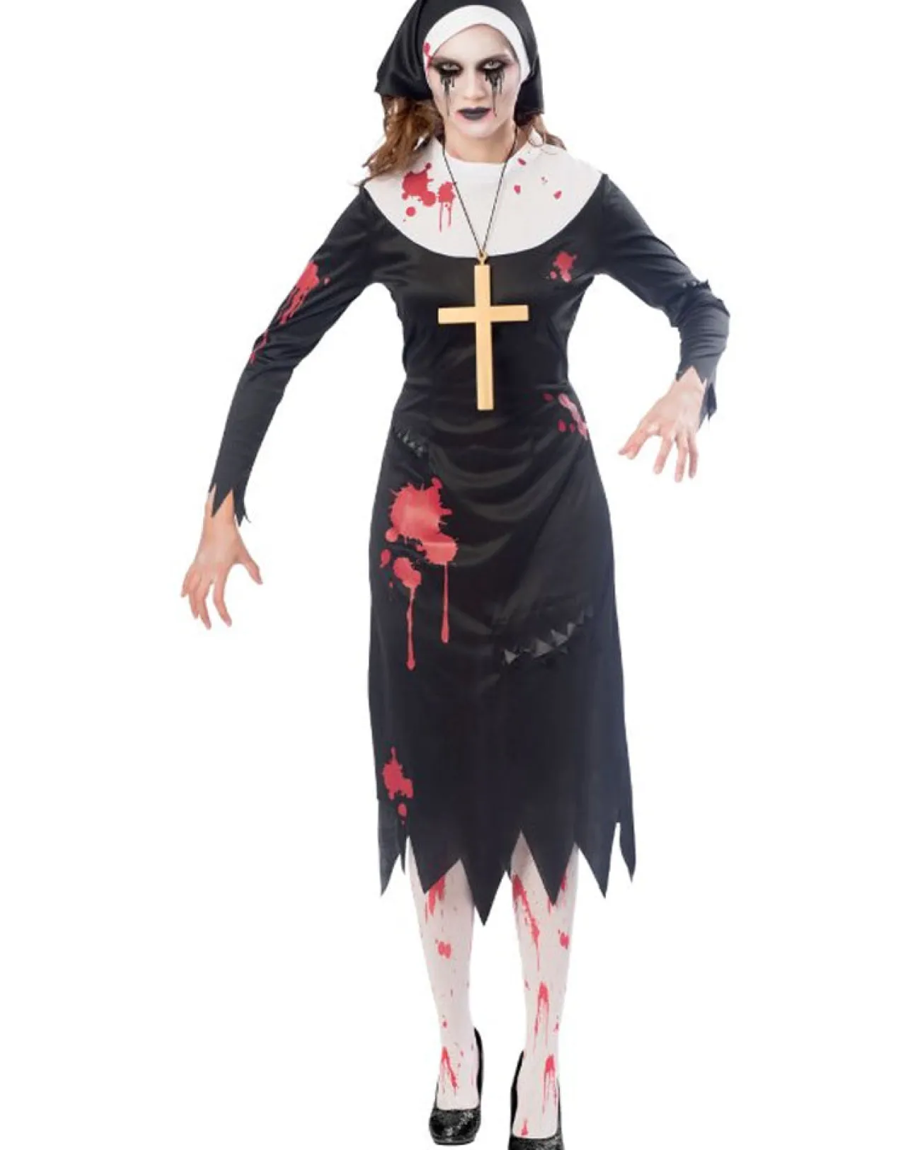Amscan AU Zombie Nun Womens Costume>Women Women's Costumes